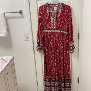 Women’s Boho Long Sleeve Maxi